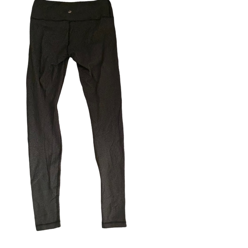 48- Lululemon Gray Pattern Wunder Under Leggings … - image 2